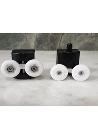 Resim Inventa Siyah Duşakabin Cam Kabin Tekerleği Takım 24 Mm Siyah 
