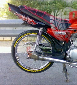 Resim Performance Stickers Michelin &Kuyruk Motorsiklet Lastik Stikeri Falcon Mondial Uyumlu 8adet Lastik Yazısı 18mm 