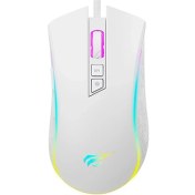 Resim Havit Gamenote MS1034 Rgb Gaming Makrolu Programlanabilir Oyuncu Mouse - Beyaz 