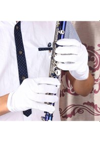 Resim Midex Cgl-1213 Beyaz Bez Klarnet Eldiveni 