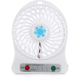 Resim PEMBECİN 3 Kademeli Masa Üstü Ve Araç Şarjlı Mini Vantilatör Fan Pervane 