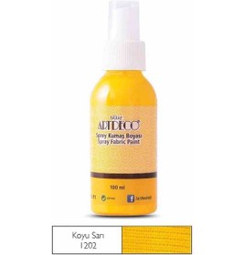 Resim Artdeco Sprey Kumaş Boyası Koyu Sarı 1202 100 Ml 