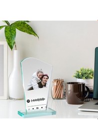 Resim Kişiye Özel Fotoğraflı Ve Spotify Tasarımlı Kristal Plaket 