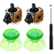 Resim Temizle Yeşil-jcd 3d Analog Joystick Çubuk Sensör Modülü Ps5 Denetleyicisi Için Potansiyometreler Thumbstick 