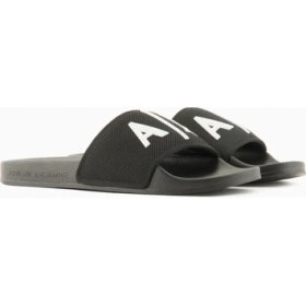 Resim Armani Exchange Siyah - Beyaz Erkek Plaj Terliği XUP001 