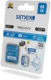 Resim Simex Hafiza Karti SH-101 Data Safety Micro SD 64GB 