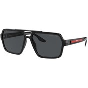 Resim Prada Ps 01xs 1ab02g 59 Linea Rossa Polarize Erkek Siyah Kemik Güneş Gözlüğü 