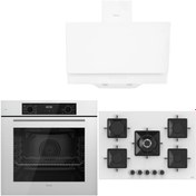 Resim Ferre ICON PLUS 75 SERİSİ 3LÜ CAM ANKASTRE SET (QBL63CB-SS036-D017) 