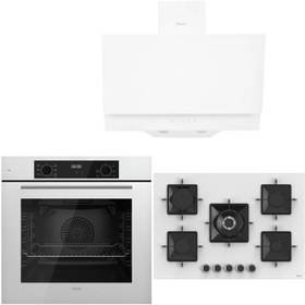 Resim Ferre ICON PLUS 75 SERİSİ 3LÜ CAM ANKASTRE SET (QBL63CB-SS036-D017) 