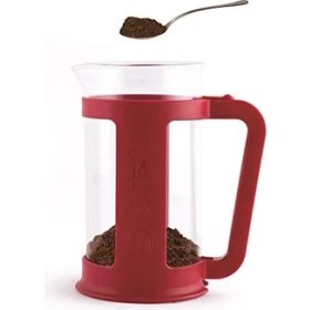 Resim Karokstore - Smart French Press: Yaklaşık 1l Kapasiteli Kahve Hazırlayıcı - Kırmızı Polipropilen Gövde - Bulaşık Makinesinde Yıkanabilen Borosilikat Cam Sürahi - Paslanmaz Çelik Filtre Sistemi 