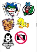 Resim sticker Motosiklet Kask Laptop Telefon Çıkartma Eğlenceli Yapıştırma 