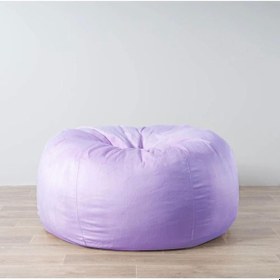 Resim Good Night 12 Renk Gök Kuşağı Puf Armut Koltuk 100x100x50cm Lila 