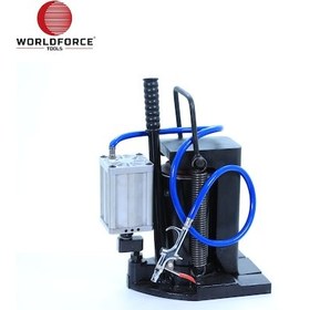 Resim Worldforce 11182 20 Ton Havalı Hidrolik Tırnak Kriko Strok: 130 mm Kapalı Boyu 290 mm Makine Krikosu 