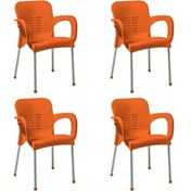 Resim Genel Markalar Romanoset Metal Ayaklı Eyfel Plastik Sandalye 4 Lü Set 