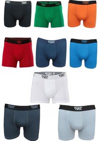 Resim Erkek Boxer 9 Adet Ekonomik Rahat Kaliteli 9 Farklı Renk Ekonomik Kombine 001 