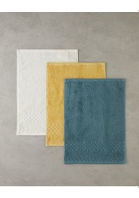 Resim English Home Border Check Pamuk El Havlusu 30x40 Cm Petrol Petrol 