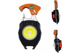 Resim Aylina Mey Ithalat® 7 Modlu Mini LED Lamba Anahtarlık USB Şarjlı Kamp Için Taşınabilir 