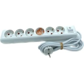 Resim 4'lü 3 mt Anahtar Grup Priz ROYALEKS-AST-A403 