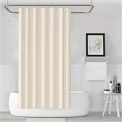 Resim Banyo Perdesi - Tek Kanat Duş Perdesi, Polyester Kumaş Duşakabin Perdesi 180x200 cm Küvet Perdesi Tropik Home