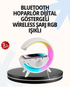 Resim shopwave 15W Hızlı Şarj Destekli LED Atmosfer Işığı ve Alarm Fonksiyonlu Lamba 