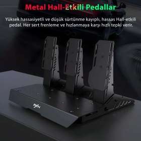 Resim Pxn V12 Lite Oyun Direksiyon Seti - 6nm Tork Güçlü Feedback - Doğrudan Tahrikli Servo Yarış Direksiyonu -F1 Vites Kürekleri - Xbox Pc Ps4 ve Ps5 Uyumlu 