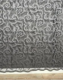 Resim Ev Depo Home Taç Pilesiz Düz Dikim Ekstrafor Büzgü Tül Perde Tek Kanat SALDSNKYGRIEKSTRFR, Koyu Gri, 200 x 270 