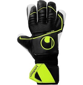 Resim Uhlsport Futbol Kaleci Eldiveni Supersoft Hn Flex Frame 101135201 Siyah Siyah 