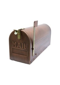 Resim Retro Posta Kutusu Bakır 