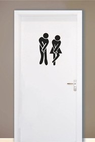 Resim Genel Markalar Dekoratif Tuvalet Banyo özel yeni sticker Duvar Etiket Kapı özel yeni sticker 18cmx12cm 