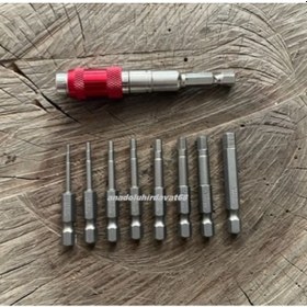 Resim Rico Alyan Seti Bits Alyan Uç Set 1,5mm 6mm Bükülebilir Bits Uzatma 9pcs 