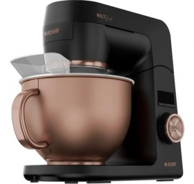 Resim Arçelik Mutfak Şefi, 1000 W 4.6 Lt Yoğurma Çırpma ve Karıştırma Fonksiyonlu LED Göstergeli 12 Kademe Paslanmaz Çelik, Siyah 