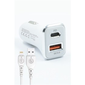 Resim Jopus Universal Lightning Jo-a7 Troff Pd 3.0 20w Usb / Pd Araç Sarji 