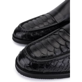 Resim Tamer Tanca Erkek Hakiki Deri Siyah Loafer Ayakkabı 1100 2000 Erk Ayk SK25-26 Sıyah Yln/bfl 