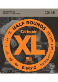 Resim D'addario Ehr310 Half Rounds Elektro Gitar Tel Seti - 10-46 Regul 