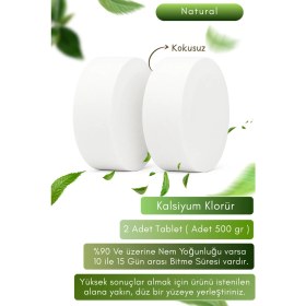 Resim Vcalla 2 Adet Natural Kokusuz, Nem Alıcı Tablet | Küf Ve Rutubet Giderici | Ev, Depo 