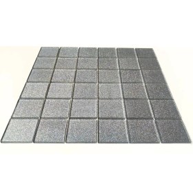 Resim MozaiKristaL Mutfak Tezgah Alnı ve Iç Dekorasyon Için, 48X48 Mm, 30X30 Cm. Gümüş Kristal Mozaik. ( 1 Koli = 11 File Karo = 1 m2 Fiyatıdır ) 