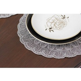 Resim Amerikan Servis 12 Kişilik Venezia Gri Supla Ve Runner Set 13 Par Bej 