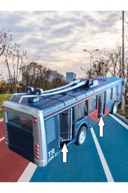 Resim OYUNCAKSAHİLİ Otobüs Full Metal Gövde Troleybüs Çekbırak Otobüs Demir Tramway ışıklı Sesli Metrobüs 