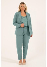 Resim Myline Astarlı Blazer Ceket-mint Mint Yeşili 