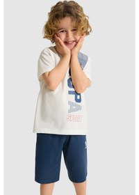 Resim U.s. Polo Assn. Erkek Çocuk Beyaz Pijama Takım 50327220-vr013 