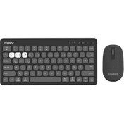 Resim Binbir Göz Bilgisayar Everest Lumı KM-BT903 Gri 3in1 3 Bt + 2.4 1600DPI Q 4 Cihaz Bağlantılı Kablosuz Klavye + Mouse Set 