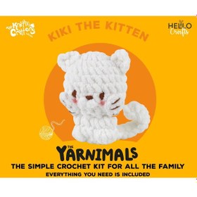 Resim Bakgelal Amigurumi Kedi Yapım Kiti Başlangıç Seviyesi Tığ Örgü Seti Çocuk Ve Yetişkin Hobi Seti 