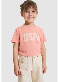 Resim U.s. Polo Assn. Kız Çocuk Mercan Tişört Basic 50320291-vr204 Coral 