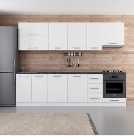 Resim Minar 280 Cm Mutfak Dolabı Beyaz 280-B8 Beyaz 