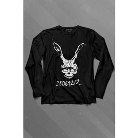 Resim Kendim Seçtim Donnie Darko Beyaz Tavşan Film Movie Dark Uzun Kollu Tişört Baskılı Çocuk T-Shirt 