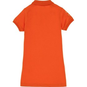 Resim U.S. Polo Assn. Kız Bebek Nar Çiçeği Polo Yaka Kısa Kol Basic Örme Elbise 50306333-VR039 