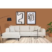 Resim Tasarım Nero Köşe Koltuk, Ekru, 250X160, Sol Köşe 