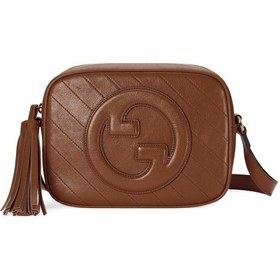 Resim Gucci Blondie Small Leather Shoulder Bag Kahverengi 
