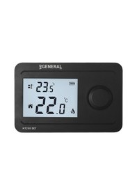 Resim General HT250 SET Kablosuz Oda Termostatı Siyah 