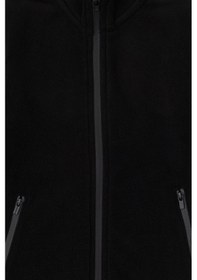 Resim U.S. Polo Assn. Erkek Çocuk Fermuarlı Siyah Polar Sweatshirt 50298067-VR046 